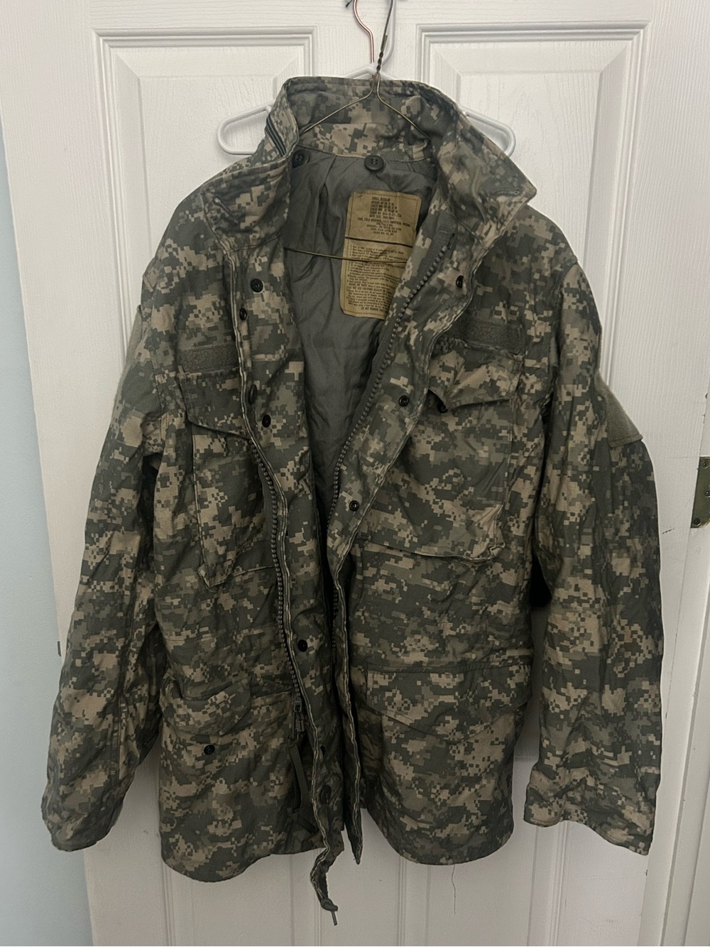 US Army Small Regular Cold Weather Field Coat UCP Digital Camo Military Jacket